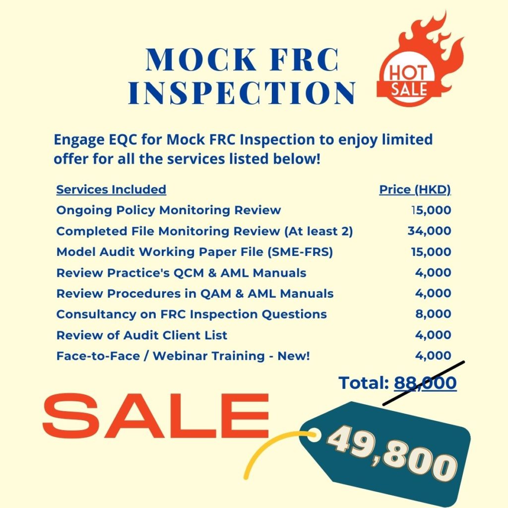 Sale on Mock FRC Inspection